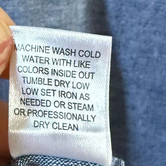 Linen Blend By Hester & Orchard Linen Blend V Neck Tunic with Sleeve Tie M NWOT - Picture 6 of 15